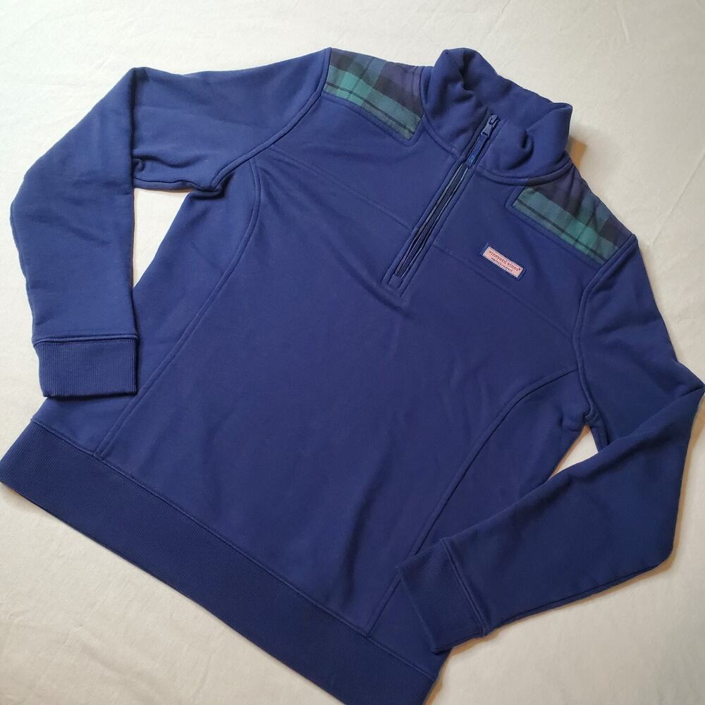 Vineyard Vines Womens Size M Classic Shep Shirt Navy Blue 2K001800